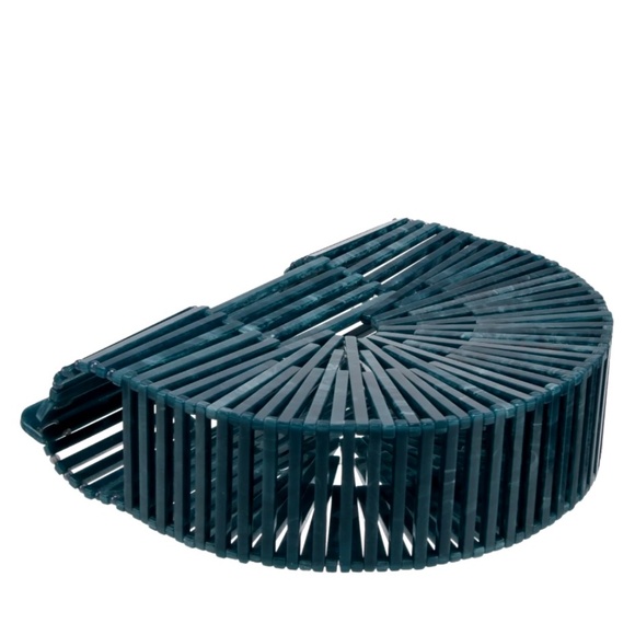 Cult Gaia Deep Teal Small Marbled Ark bag - Picture 4 of 5